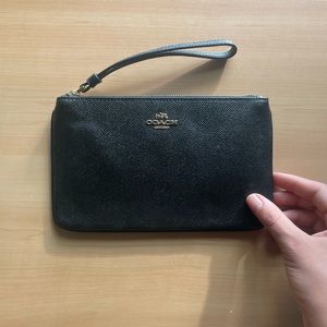 Large Coach Corner Zip Wristlet
